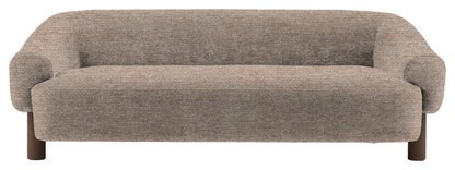 Gallery Direct Heston 3 Seater Sofa in Mikah Wicker Ebony Leg upholstery, product view