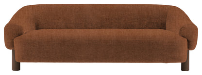 Gallery Direct Heston 3 Seater Sofa in Verona Apricot Ebony Leg upholstery, product view