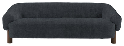 Gallery Direct Heston 3 Seater Sofa in Verona Azure Ebony Leg upholstery, product view