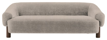Gallery Direct Heston 3 Seater Sofa in Verona Ghost Ebony Leg upholstery, product view