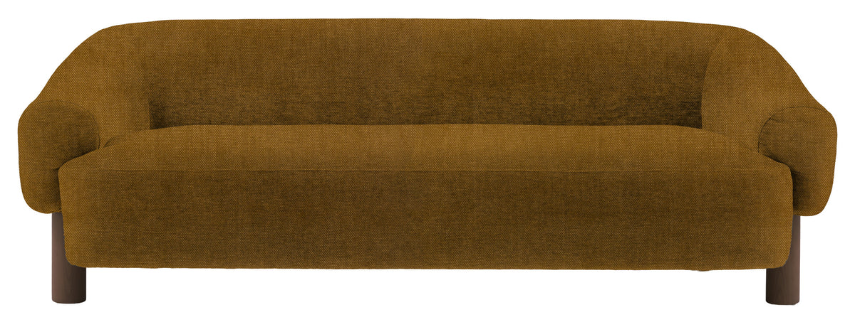 Gallery Direct Heston 3 Seater Sofa in Verona Golden Ebony Leg upholstery, product view