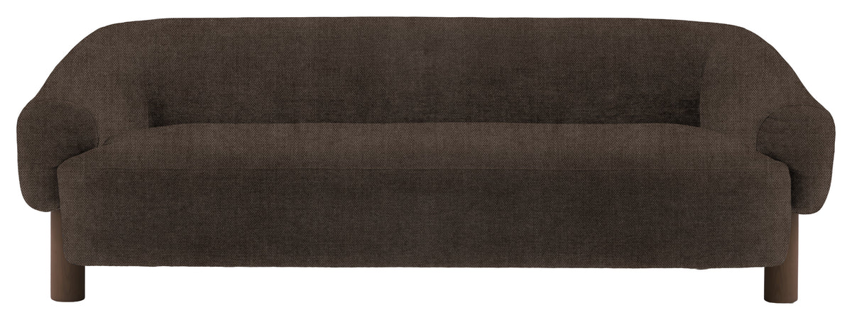 Gallery Direct Heston 3 Seater Sofa in Verona Moody Ebony Leg upholstery, product view