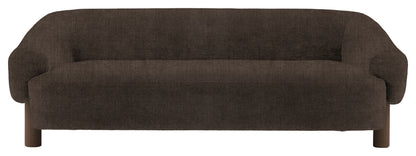 Gallery Direct Heston 3 Seater Sofa in Verona Moody Ebony Leg upholstery, product view