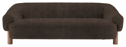 Gallery Direct Heston 3 Seater Sofa in Verona Moody Grey Leg upholstery, product view