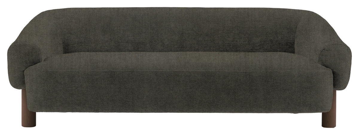 Gallery Direct Heston 3 Seater Sofa in Verona Pine Ebony Leg upholstery, product view