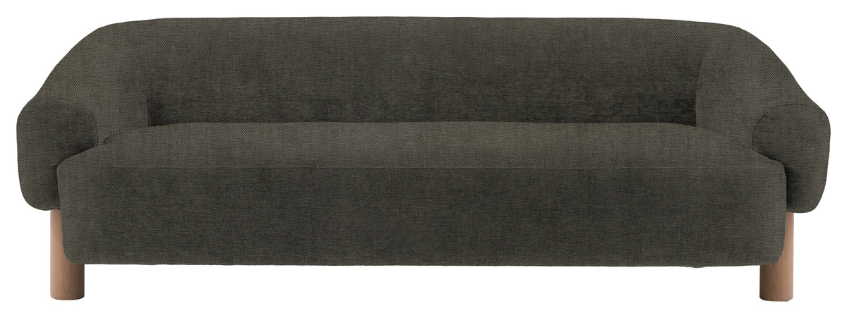 Gallery Direct Heston 3 Seater Sofa in Verona Pine Grey Leg upholstery, product view