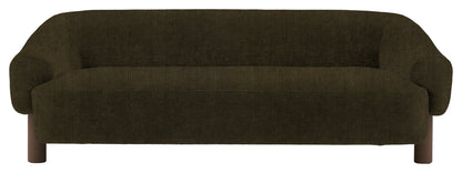 Gallery Direct Heston 3 Seater Sofa in Verona Seaweed Ebony Leg upholstery, product view