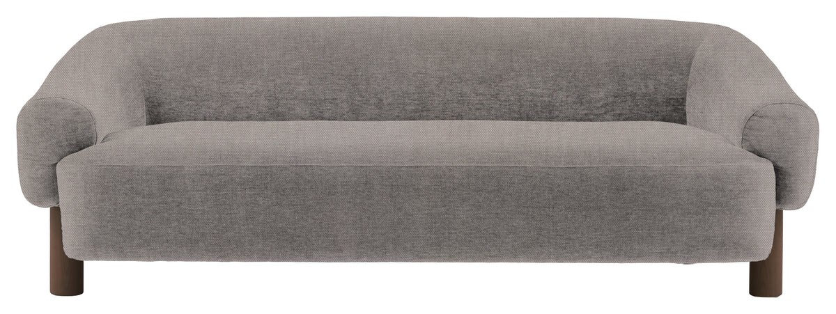 Gallery Direct Heston 3 Seater Sofa in Verona Showers Ebony Leg upholstery, product view