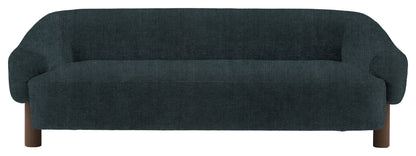 Gallery Direct Heston 3 Seater Sofa in Verona Topaz Ebony Leg upholstery, product view