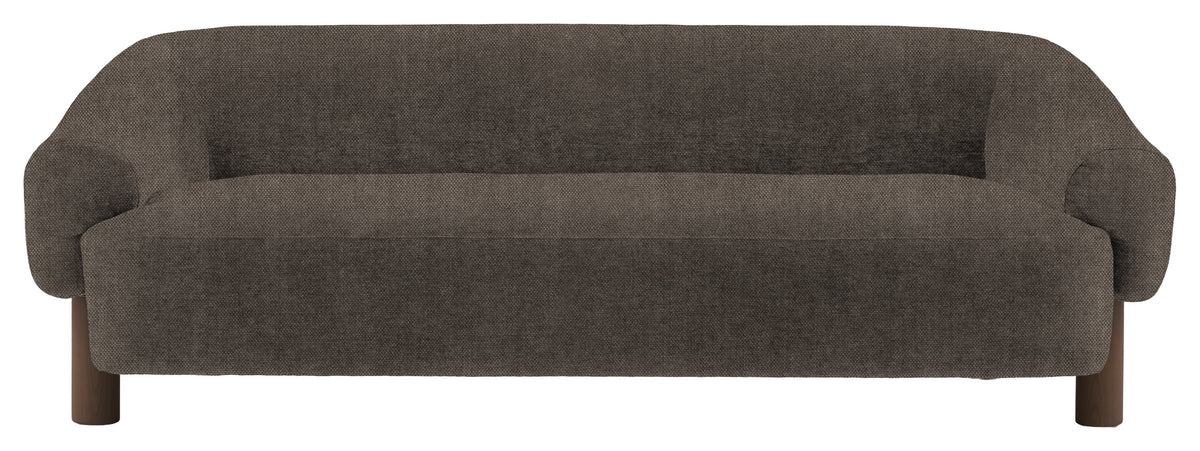 Gallery Direct Heston 3 Seater Sofa in Verona Twilight Ebony Leg upholstery, product view