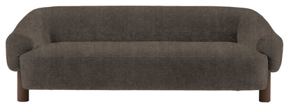 Gallery Direct Heston 3 Seater Sofa in Verona Twilight Ebony Leg upholstery, product view
