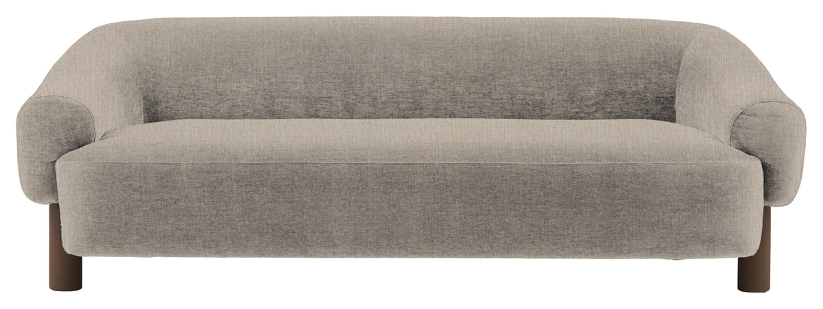 Gallery Direct Heston 3 Seater Sofa in Willow Dusty Ebony Leg upholstery, product view