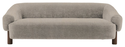 Gallery Direct Heston 3 Seater Sofa in Willow Dusty Ebony Leg upholstery, product view