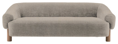 Gallery Direct Heston 3 Seater Sofa in Willow Dusty Grey Leg upholstery, product view
