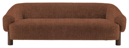 Gallery Direct Heston 3 Seater Sofa in Willow Henna Ebony Leg upholstery, product view