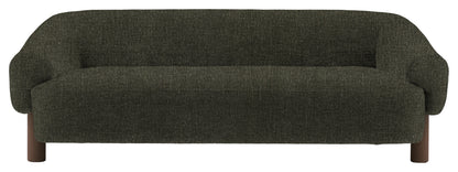 Gallery Direct Heston 3 Seater Sofa in Willow Hunter Ebony Leg upholstery, product view