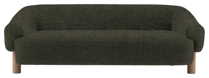 Gallery Direct Heston 3 Seater Sofa in Willow Hunter Grey Leg upholstery, product view