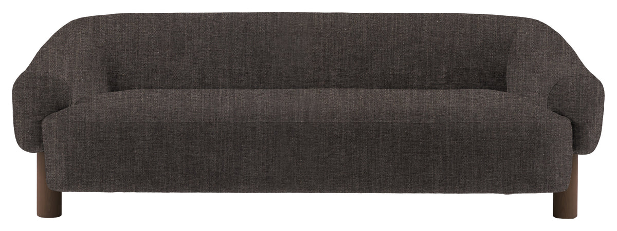 Gallery Direct Heston 3 Seater Sofa in Willow Magnet Ebony Leg upholstery, product view