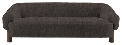 Gallery Direct Heston 3 Seater Sofa in Willow Magnet Ebony Leg upholstery, product view