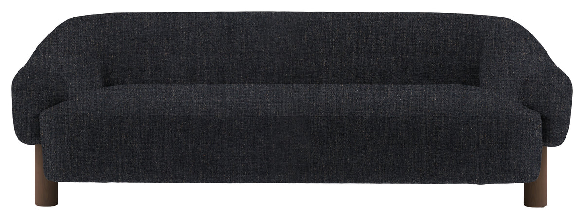 Gallery Direct Heston 3 Seater Sofa in Willow Pacific Ebony Leg upholstery, product view
