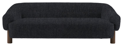 Gallery Direct Heston 3 Seater Sofa in Willow Pacific Ebony Leg upholstery, product view