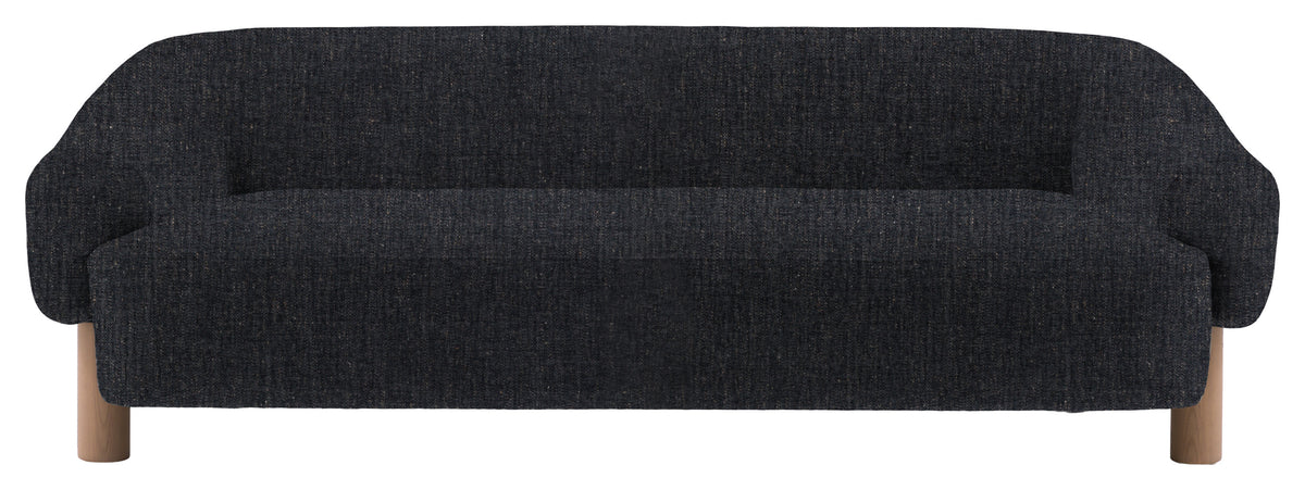 Gallery Direct Heston 3 Seater Sofa in Willow Pacific Grey Leg upholstery, product view