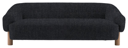 Gallery Direct Heston 3 Seater Sofa in Willow Pacific Grey Leg upholstery, product view