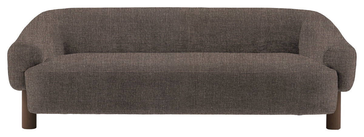 Gallery Direct Heston 3 Seater Sofa in Willow Stormy Ebony Leg upholstery, product view
