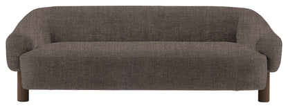 Gallery Direct Heston 3 Seater Sofa in Willow Stormy Ebony Leg upholstery, product view