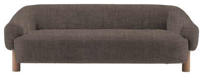 Gallery Direct Heston 3 Seater Sofa in Willow Stormy Grey Leg upholstery, product view