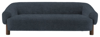 Gallery Direct Heston 3 Seater Sofa in Willow Waves Ebony Leg upholstery, product view
