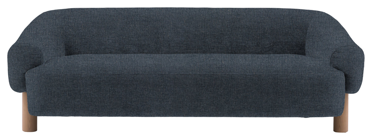 Gallery Direct Heston 3 Seater Sofa in Willow Waves Grey Leg upholstery, product view
