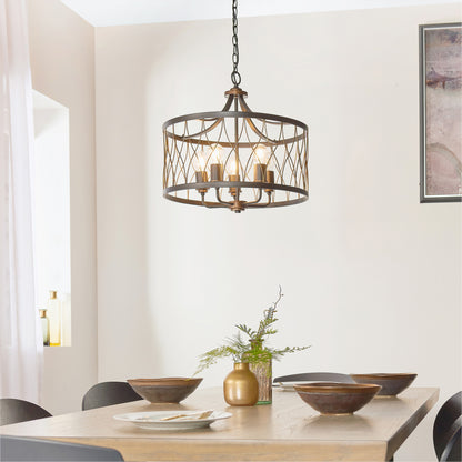 Gallery Direct Heston Pendant Light, styled in a room setting