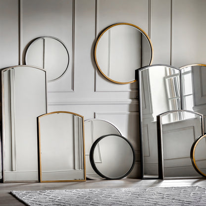 Gallery Direct Higgins Round Antique Silver displayed in a styled interior