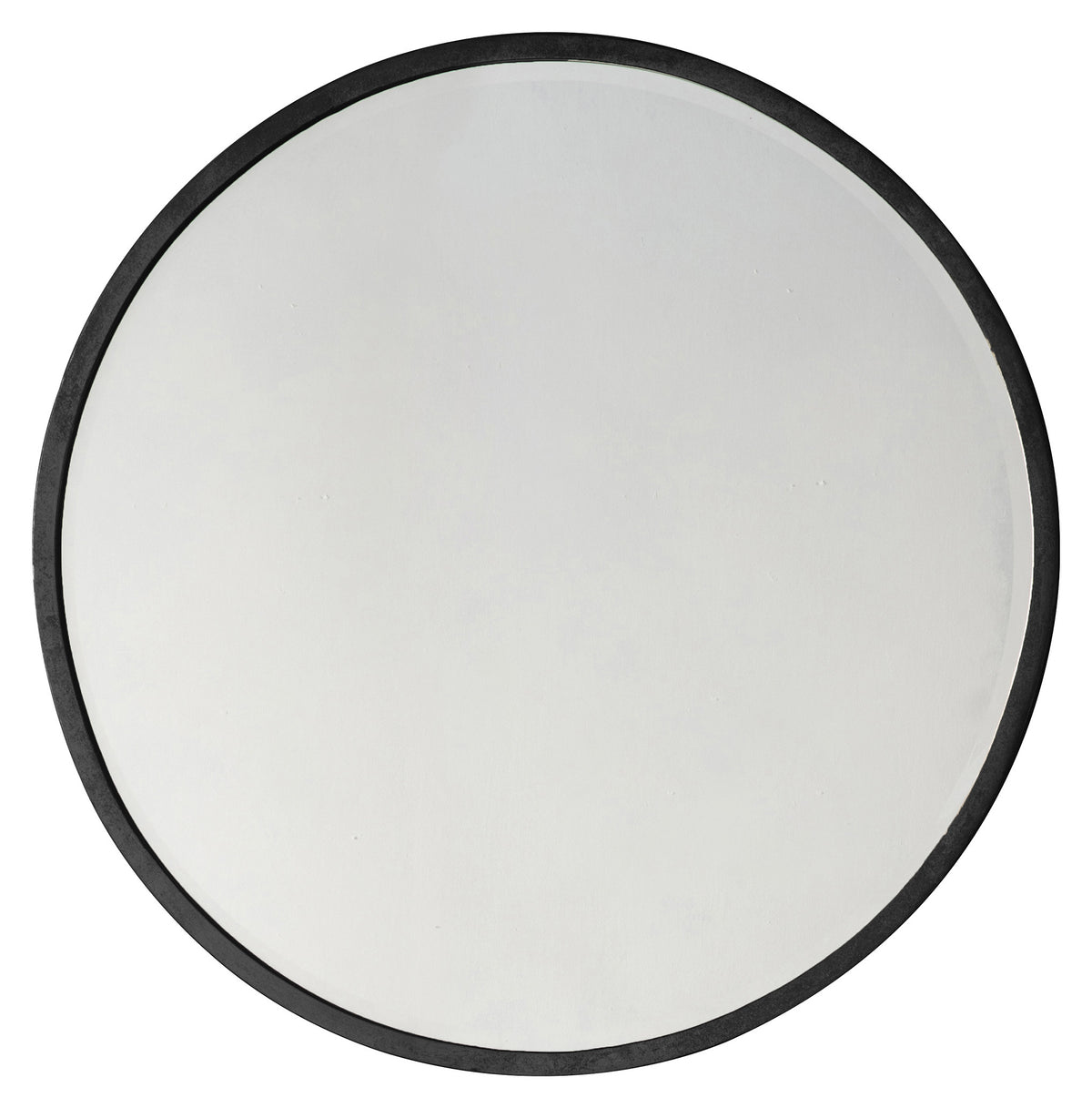 Gallery Direct Higgins Round Mirror Black, complete product view