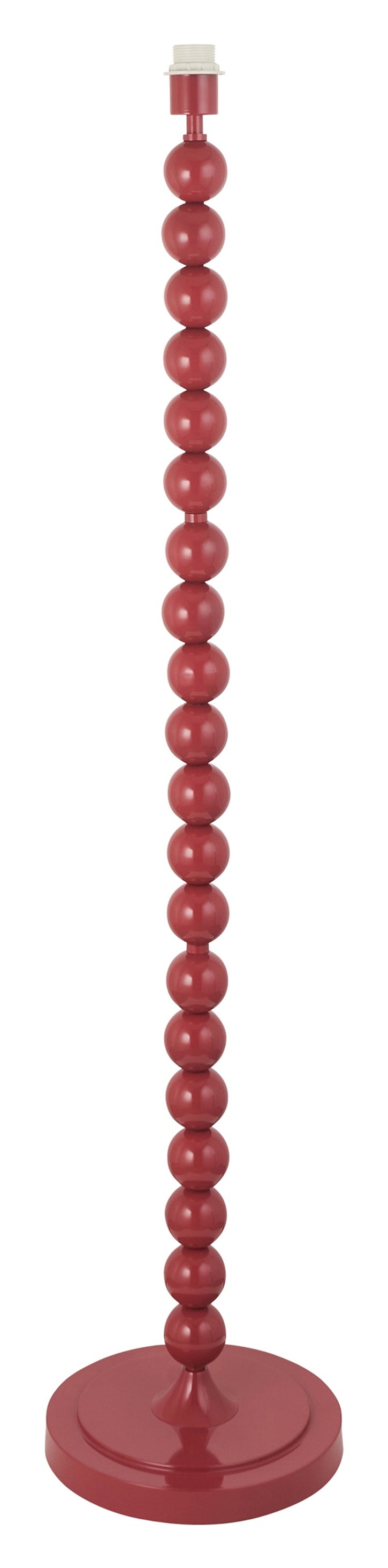 Gallery Direct Higgledy Floor Lamp Base Gloss Pink Clay Paint, complete product view on a white background