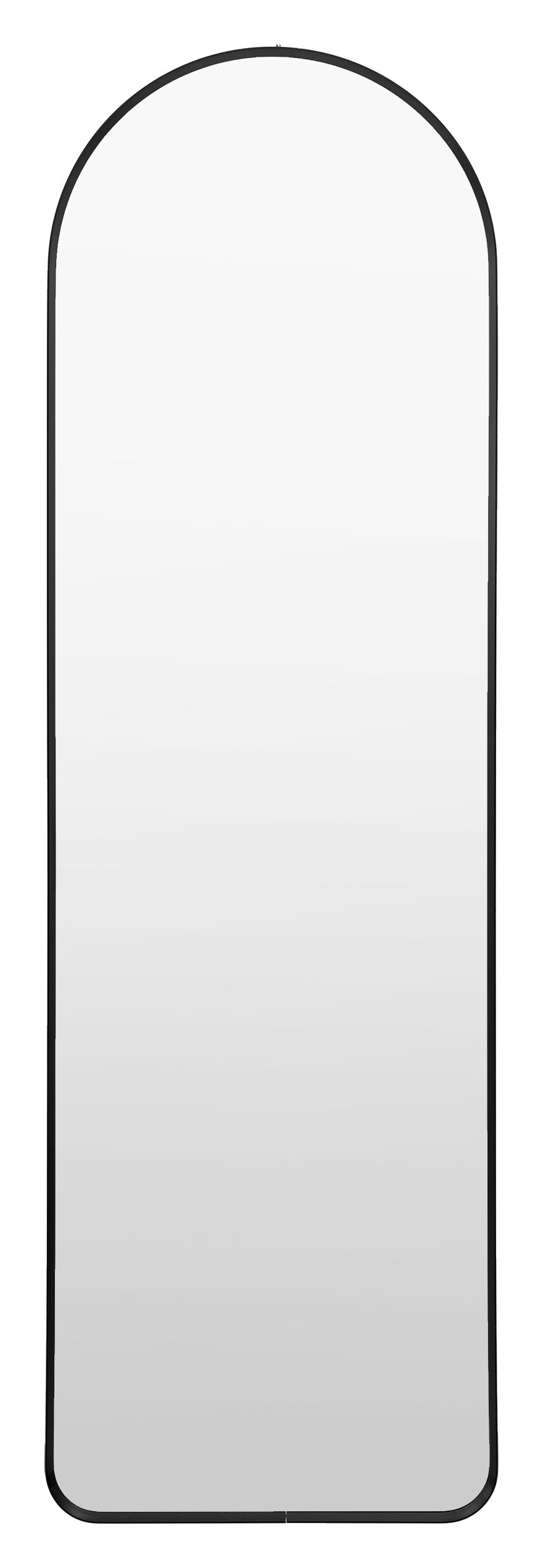 Gallery Direct Holworth Arch Mirror Black, complete product view