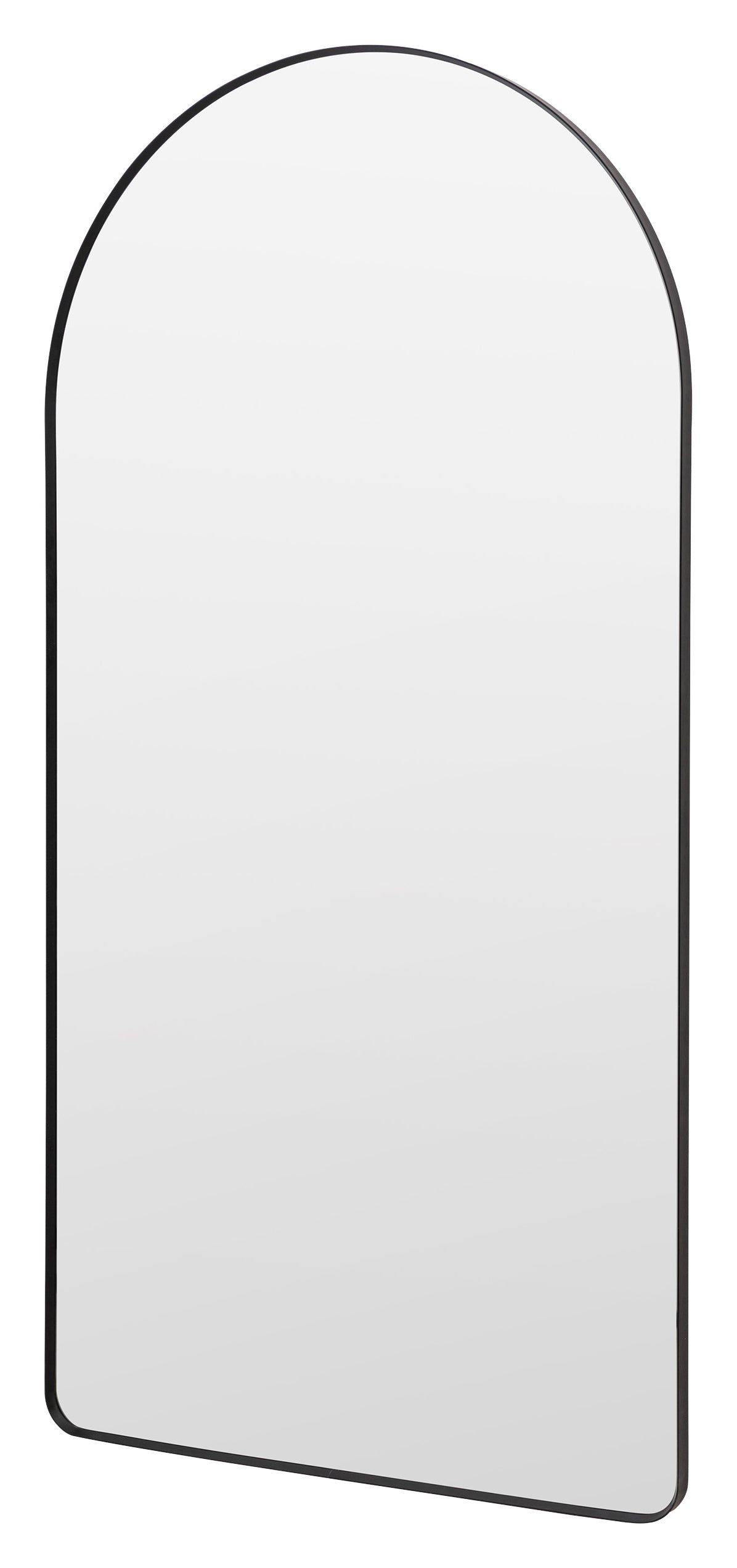 Gallery Direct Holworth Arch Mirror Black, complete product view