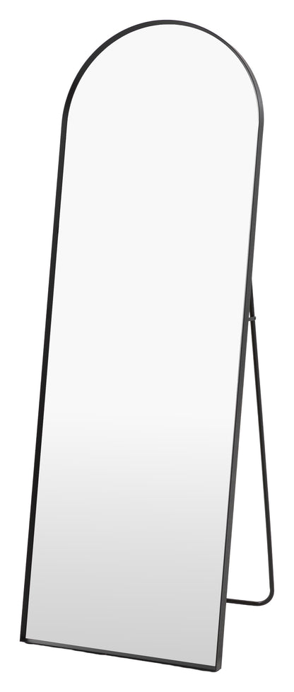 Gallery Direct Holworth Cheval Mirror Black, complete product view