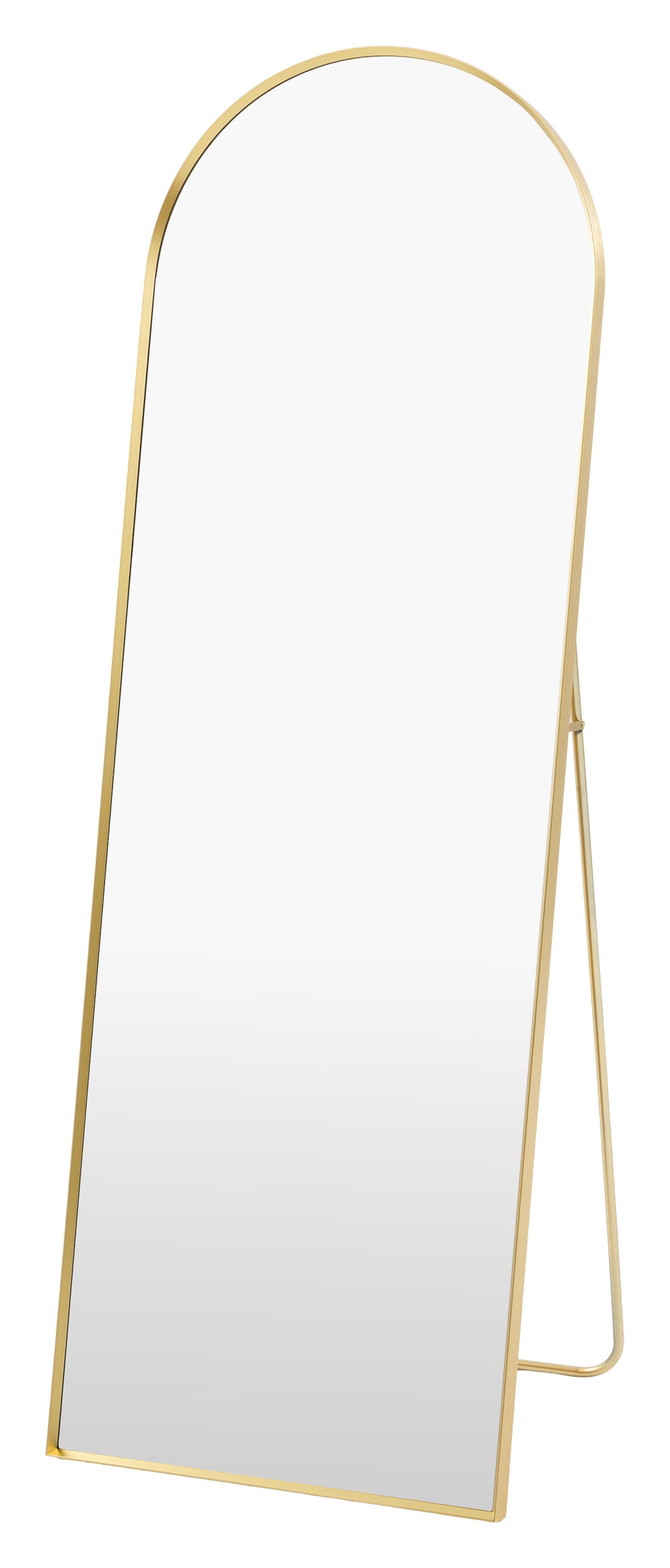 Gallery Direct Holworth Cheval Mirror Gold, complete product view
