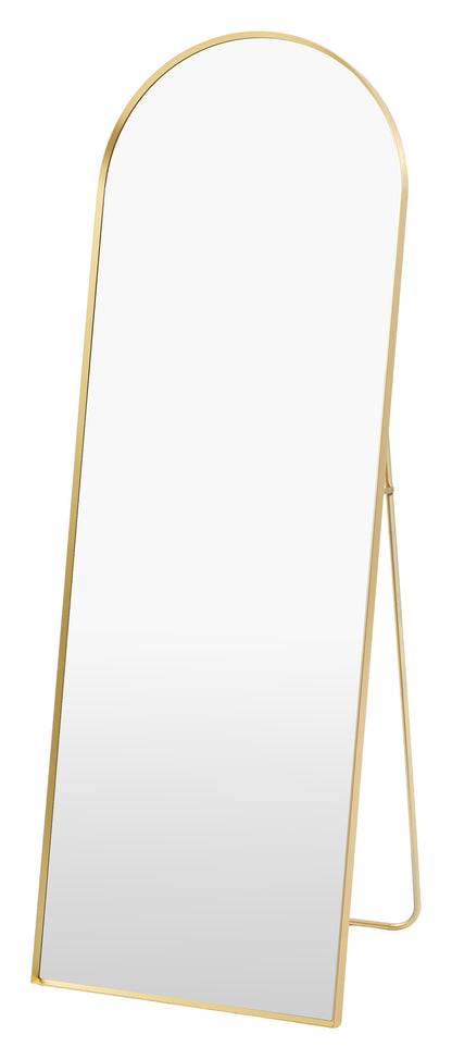Gallery Direct Holworth Cheval Mirror Gold, complete product view
