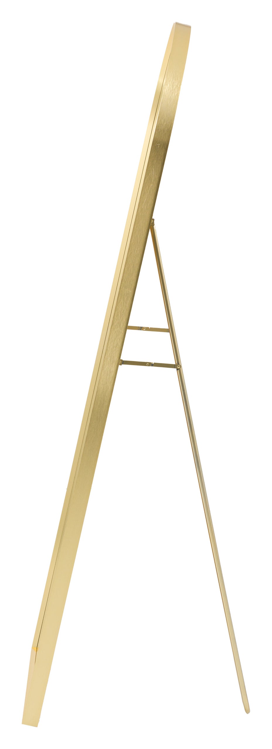 Gallery Direct Holworth Cheval Mirror Gold, complete product view