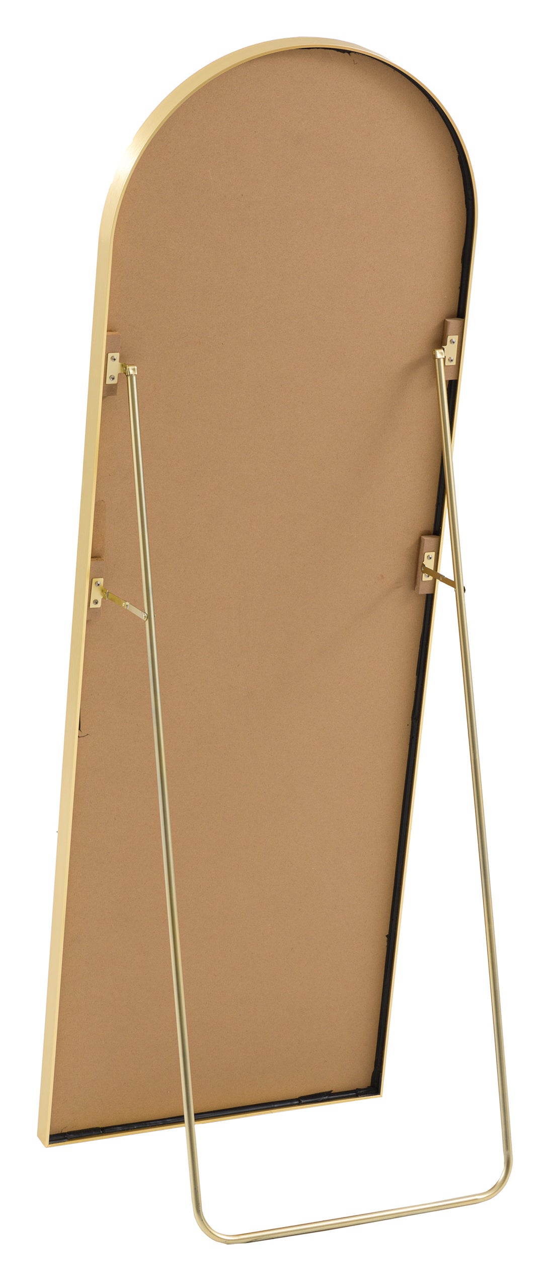 Gallery Direct Holworth Cheval Mirror Gold, complete product view