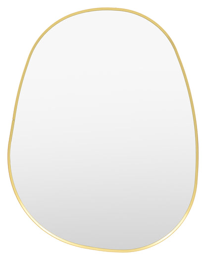 Gallery Direct Holworth Pebble Mirror Gold, complete product view