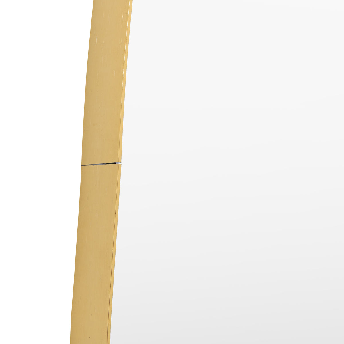 Gallery Direct Holworth Pebble Mirror Gold, close-up of the mirror and frame details