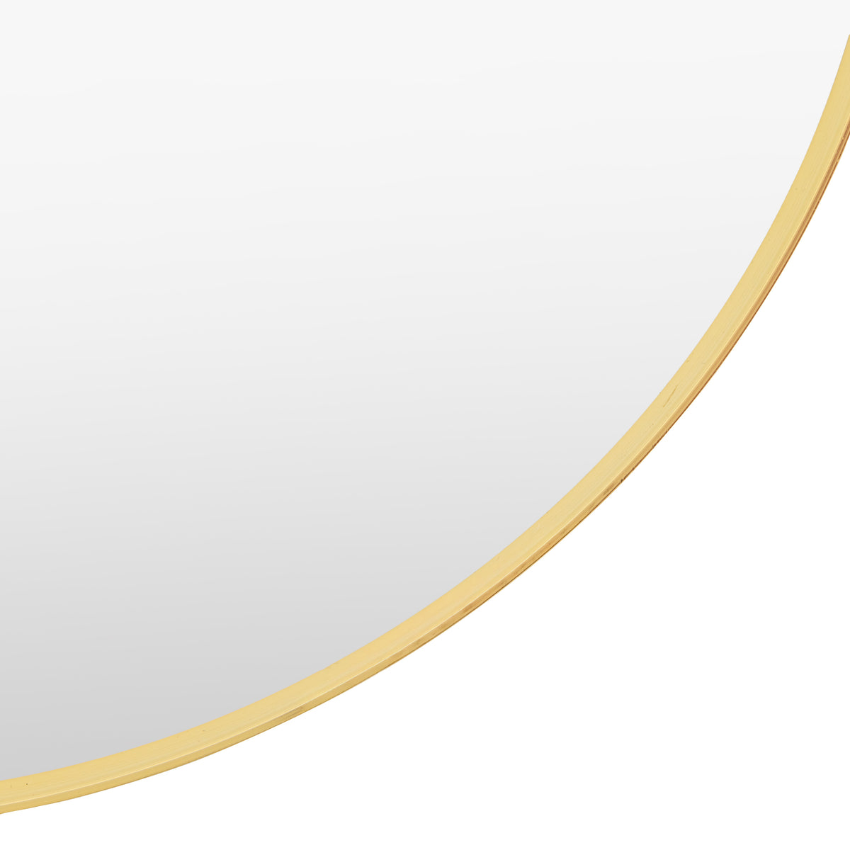 Gallery Direct Holworth Pebble Mirror Gold, close-up of the mirror and frame details