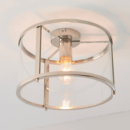 Gallery Direct Hopton 1 Ceiling Light, styled in a room setting