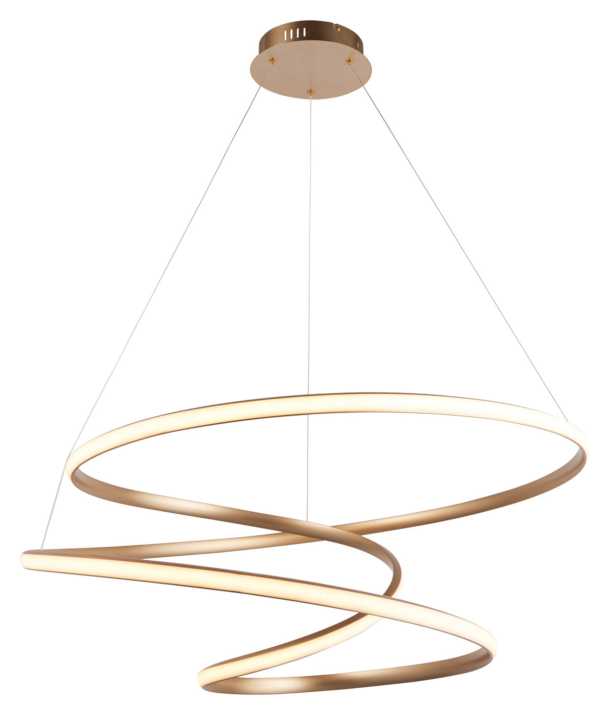 Gallery Direct Idaho Pendant Gold, complete product view on a white background