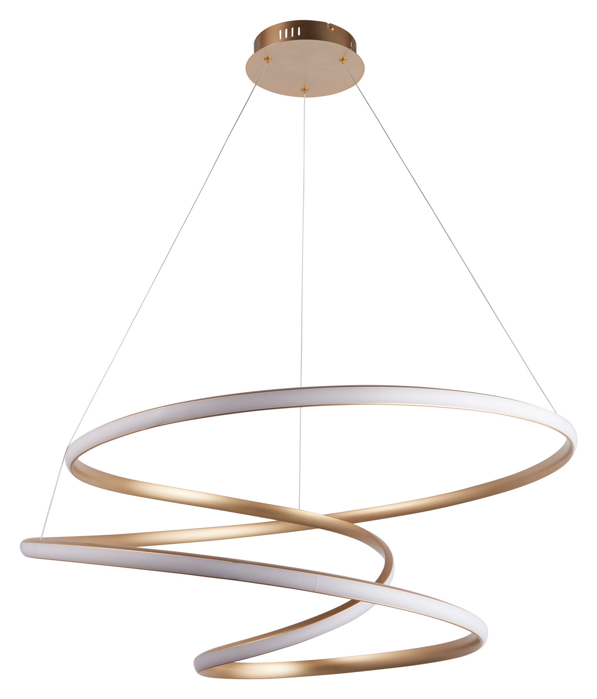 Gallery Direct Idaho Pendant Gold, complete product view on a white background