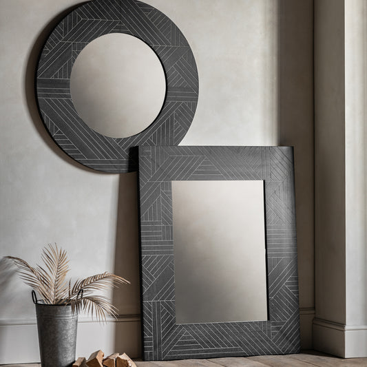Gallery Direct Kakuda Rectangle Mirror displayed in a styled interior